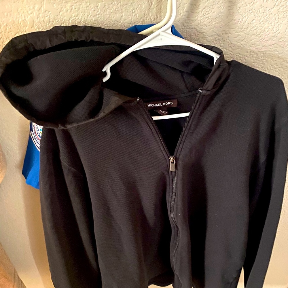 Michael Kors Black Zip Up Hoodie XXL
